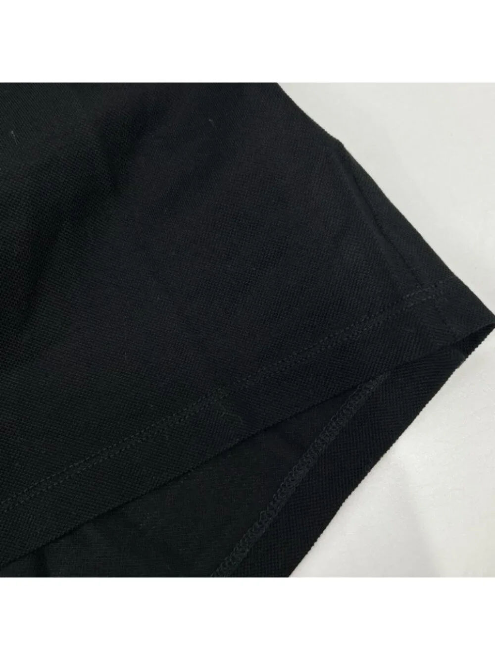 Gucci Black Cotton Flap Pocket Polo